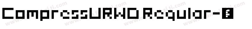 CompressURWD Regular字体转换